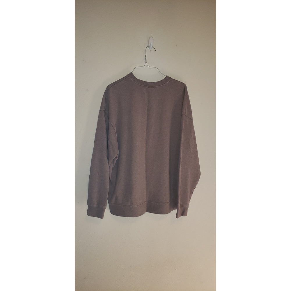 Nike Sportswear Club Fleece Crewneck Sweatshirt Brown Mocha Futura Logo Mens M - Picture 3 of 4
